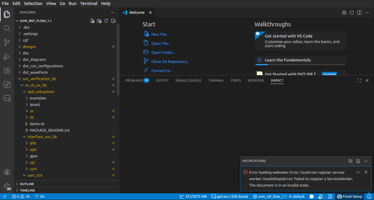 VS Code Empty Webviews | DVT e Language IDE for VS Code User Guide